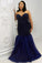 Gorgeous Mermaid Sweetheart Tulle Sleeveless Sequin Plus Size Prom Dresses