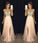 Modest sparkly crystal beaded v-neck open back long chiffon pageant slit Prom Dresses