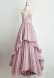 Pd61136 Charming Prom Dress Chiffon Prom Dress A-Line Prom Dress Pleat Evening