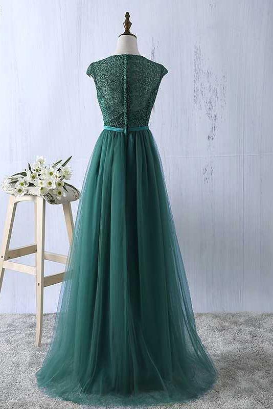 Sexy Green Prom Dress Tulle Prom Dresses Long Evening Dress Green Formal Dress Prom Dressses